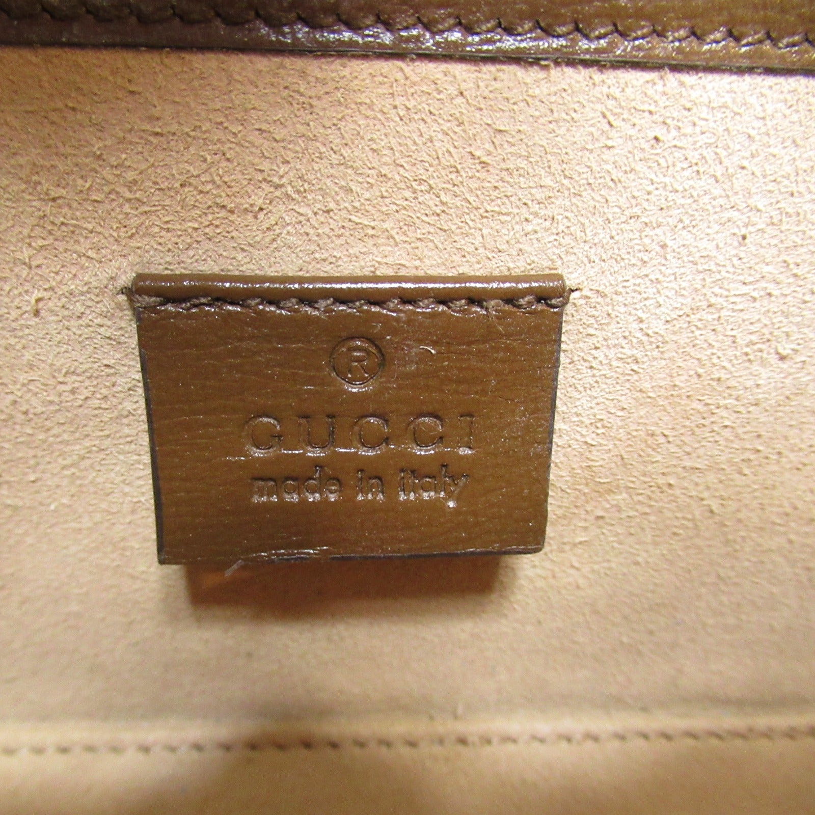 Gucci Horse  1955 Mini Shoulder Bag Shoulder Bag PVC Coated Canvas  Beige 699296