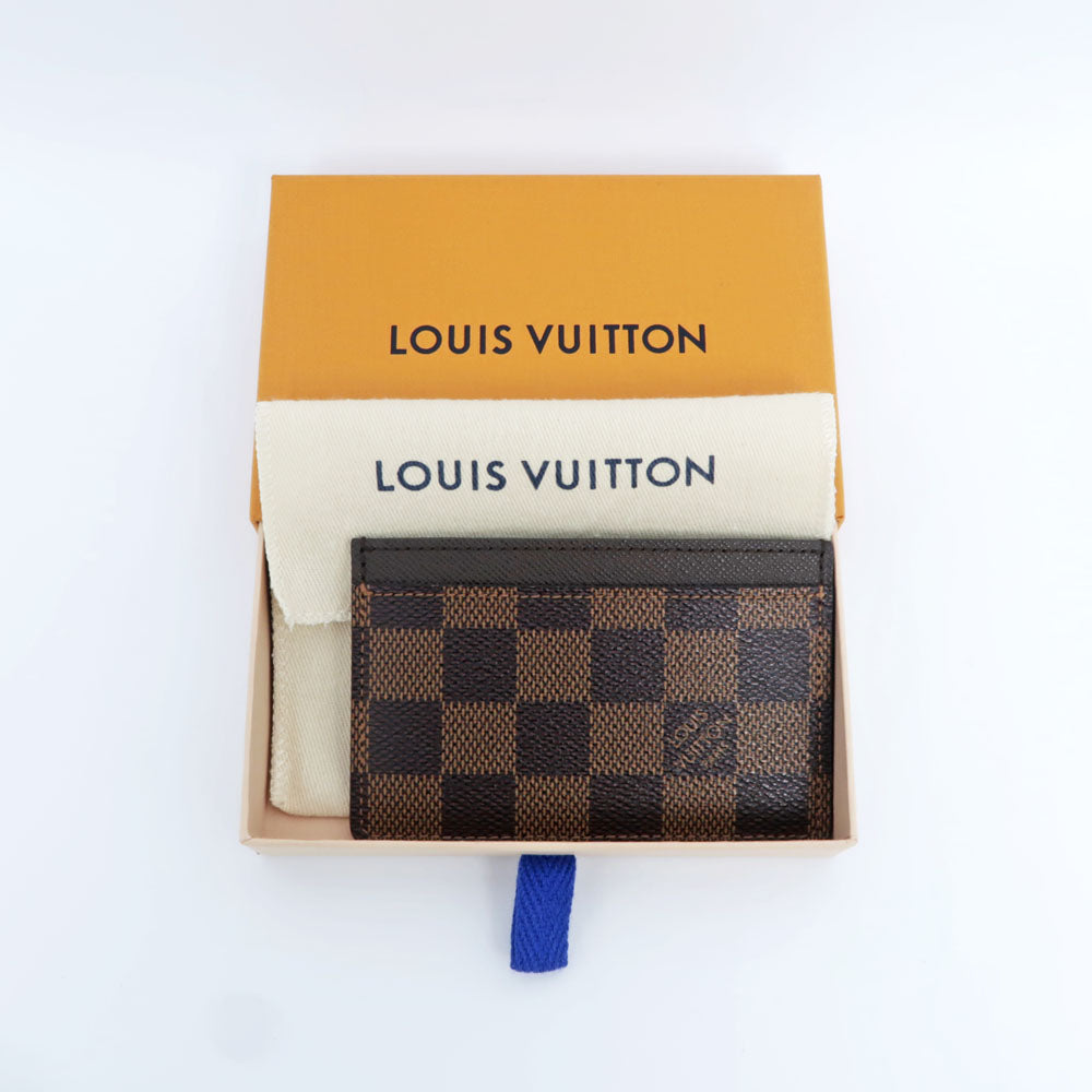 Louis Vuitton Porte Jaeger Le Coultre Shrimp N61722 Damiet Card Case