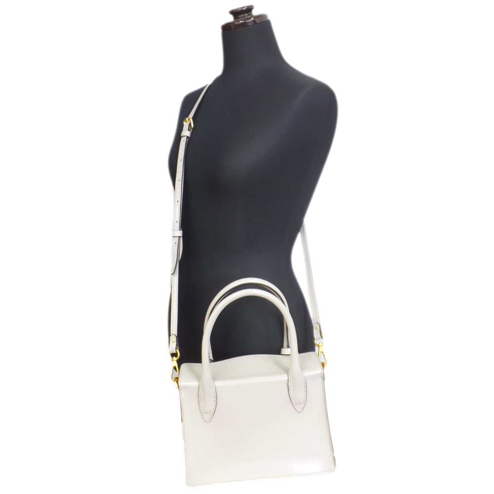 Gianni Chiarini Gianni Chiarini 2WAY Handbag Patent Leather Beige G  2 Sheldor Strips