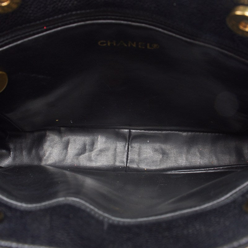 CHANEL Triple Coco Double Chain Shoulder  Ball Charm Caviar S Black  Shoulder Bag Mini Shoulder Bag  Shoulder Bag Hybrid  Ship