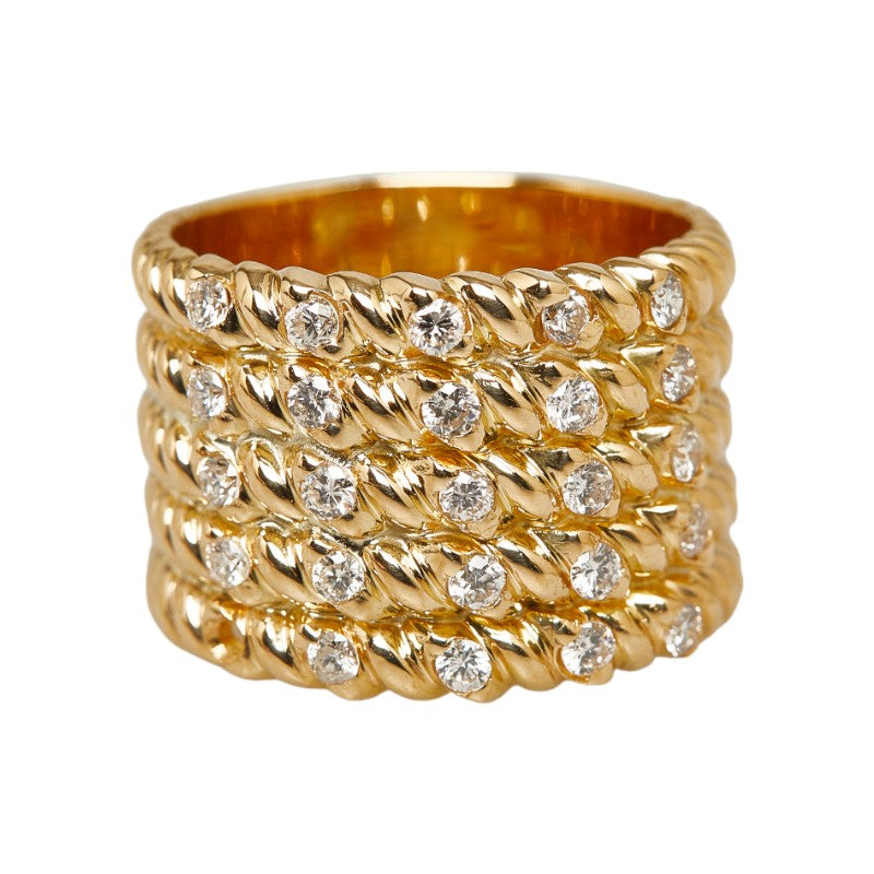 K18YG Yellow G Diamond 0.638ct Ring Ring  None. 13