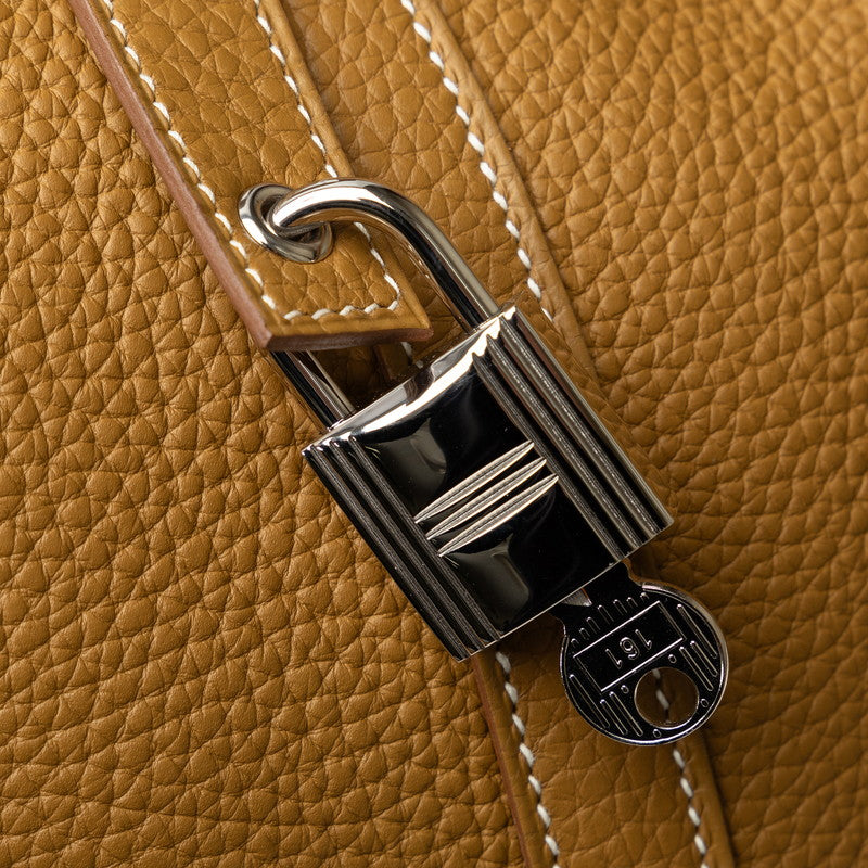 Hermes Picotin Lock GM Handbag Biscuituit Brown  Clemence  Hermes