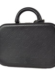 Louis Vuitton 2001 Black Monogram Glace Valisette PM Handbag M92235