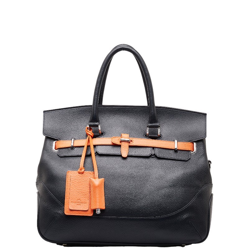 Perlemorveda MaidenVoyage Handbag 2WAY Brown Orange Leather  Pelle Morbida