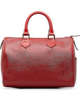 Louis Vuitton Epi Speedy 25 Sac à main Boston Bag M43017 Rouge castillan