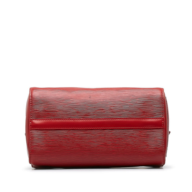 Louis Vuitton Epi Speedy 25 Handbag Boston Bag M43017 Castilian Red