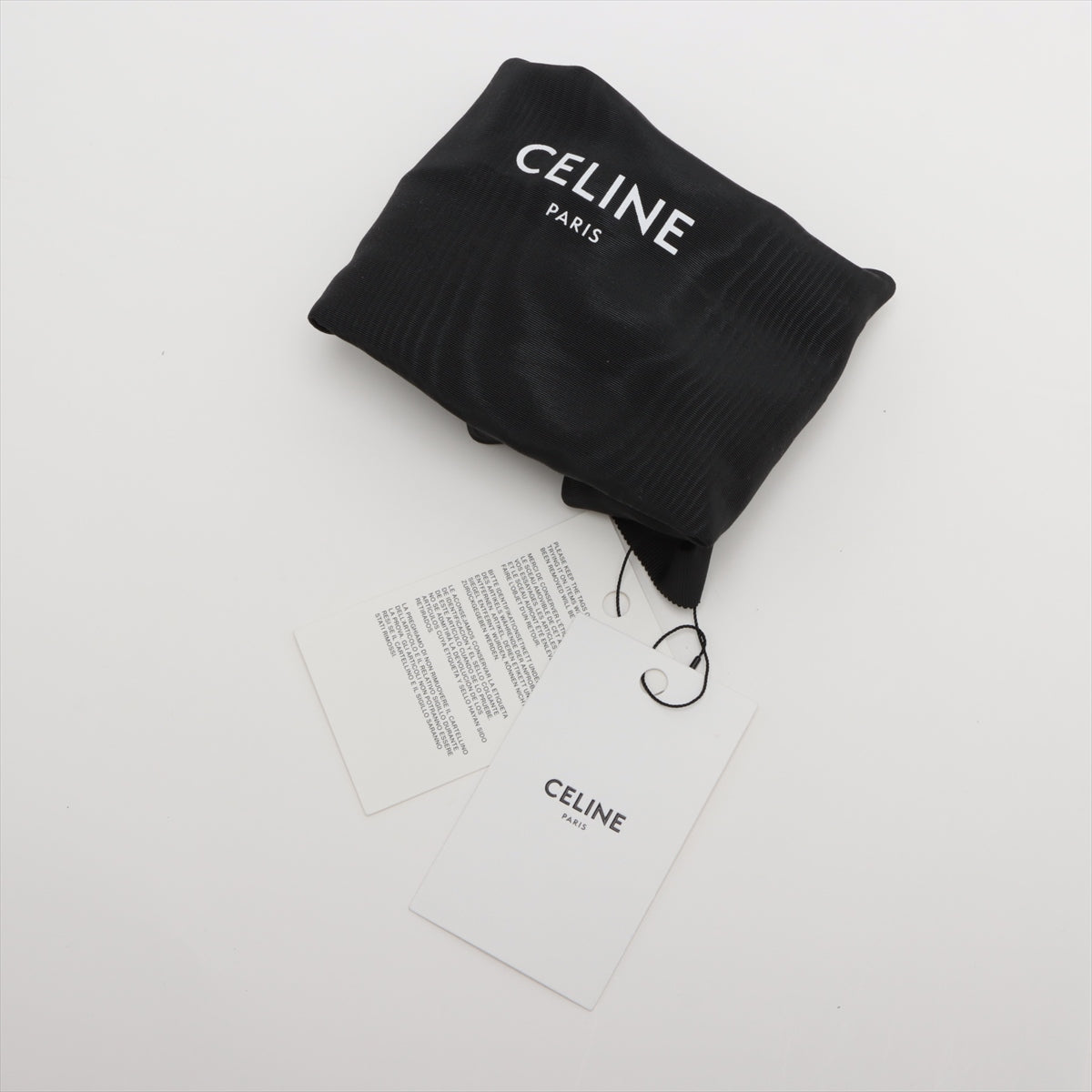 Celine Falco Cuil f Leather Shoulder Bag Black