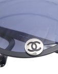 Chanel Black Round Sunglasses Eyewear