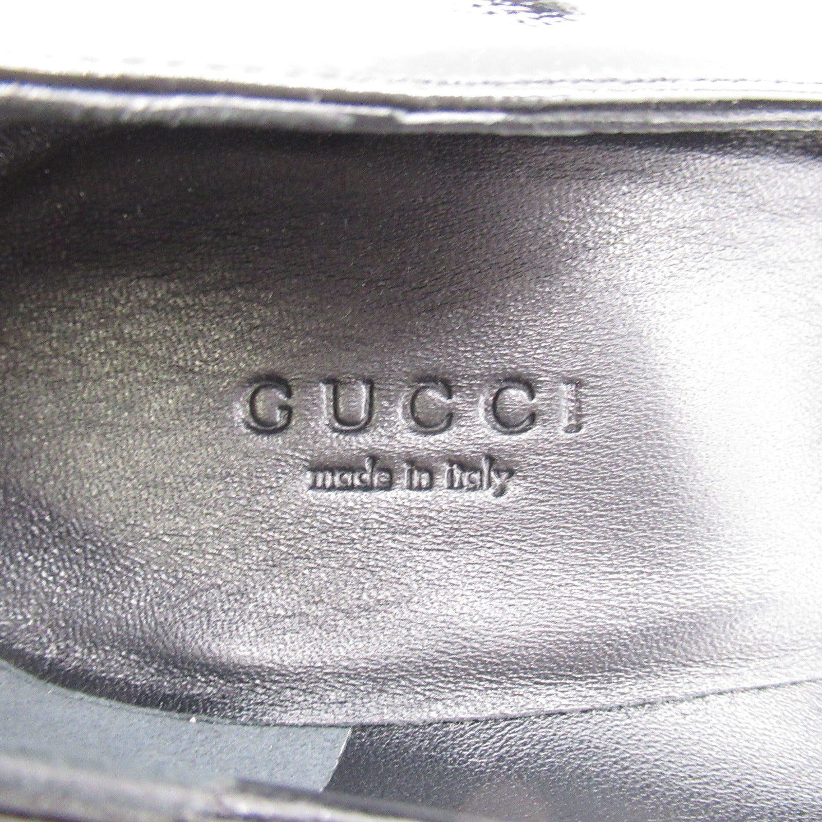 Gucci Gucci Wedding Hair Pump Shoes Patent Leather  Black
