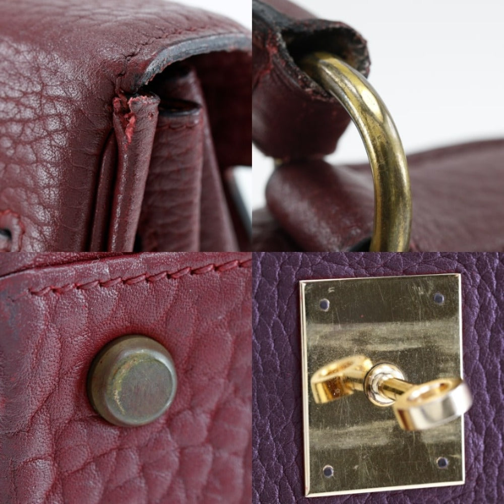 Hermes Kelly 40 Handbag  Ardenne Rousseau French Made 1985 0O Handbag  Belt G  Kelly 40   Handbag