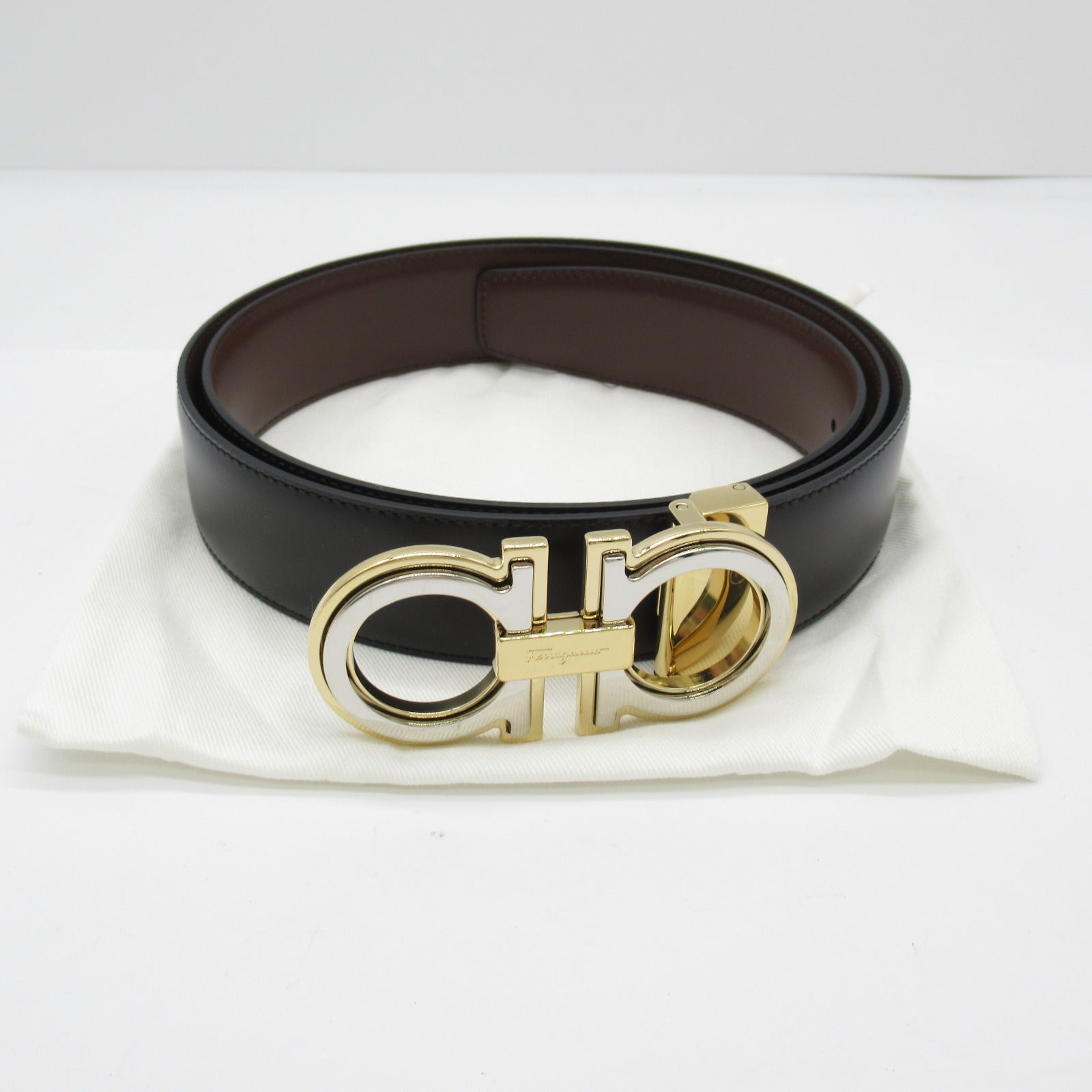 Salvatore Ferragamo Belt Belt Clothes For Mens Black/Brown 67A254764187C105