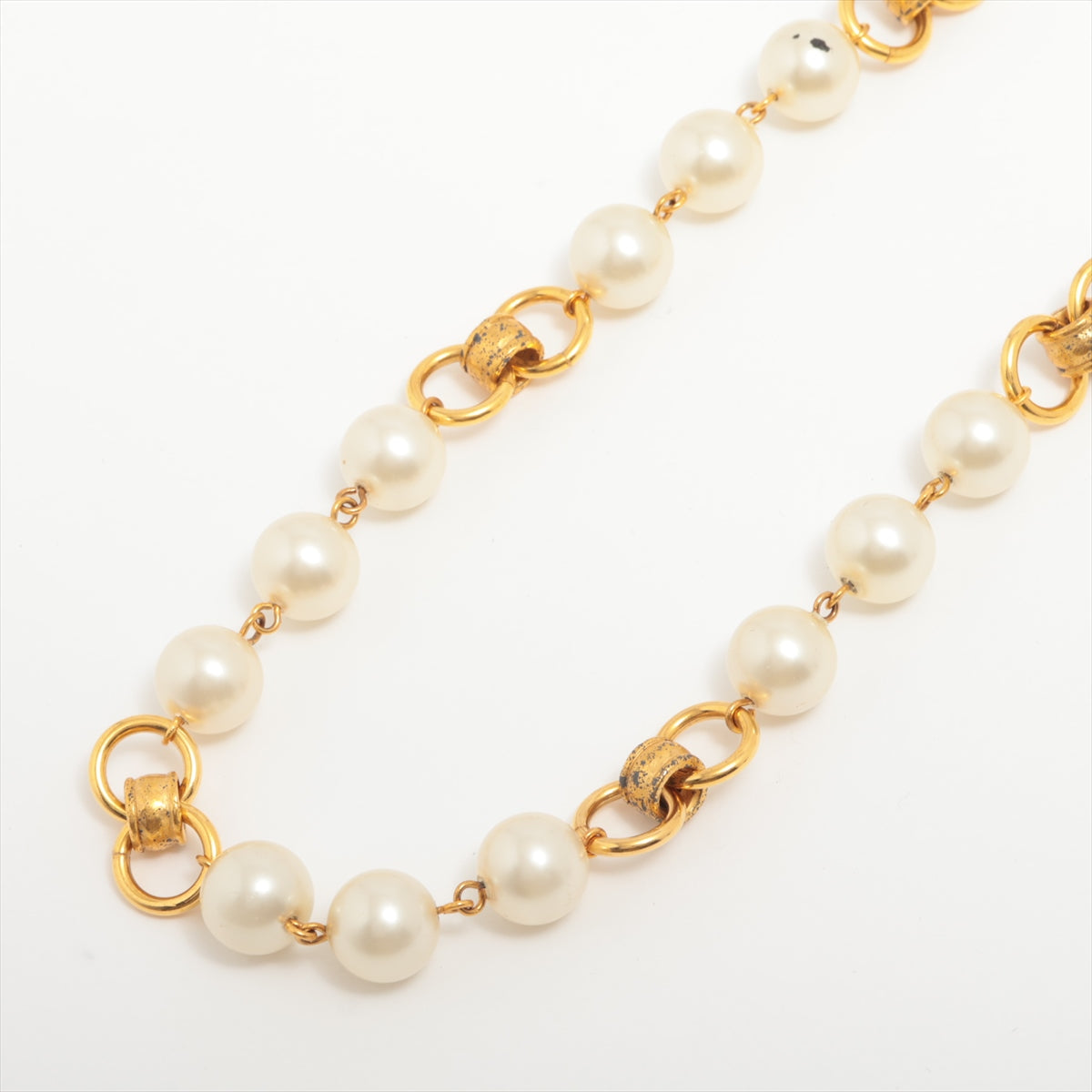 Chanel Coco 95A Necklace GP   Pearl Gold