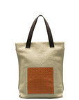 Loewe Repeat Anagram Tote Bag Beige Brown Leather  LOEWE