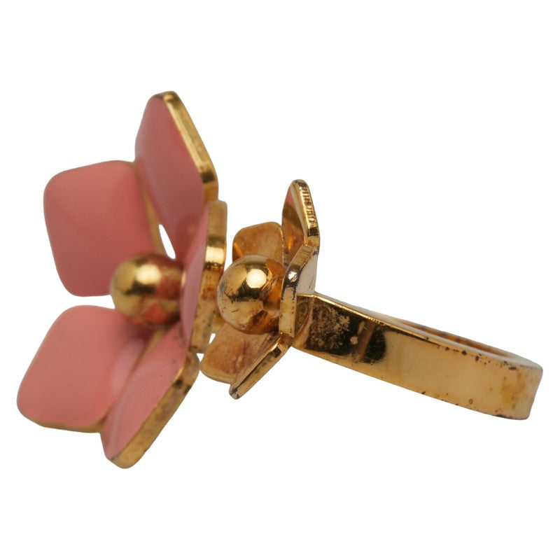 Fendi Flower Brassam Ring MV4614 Gold Pink   Fendi
