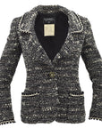 Chanel Fall 1994 boucle single-breasted jacket 
