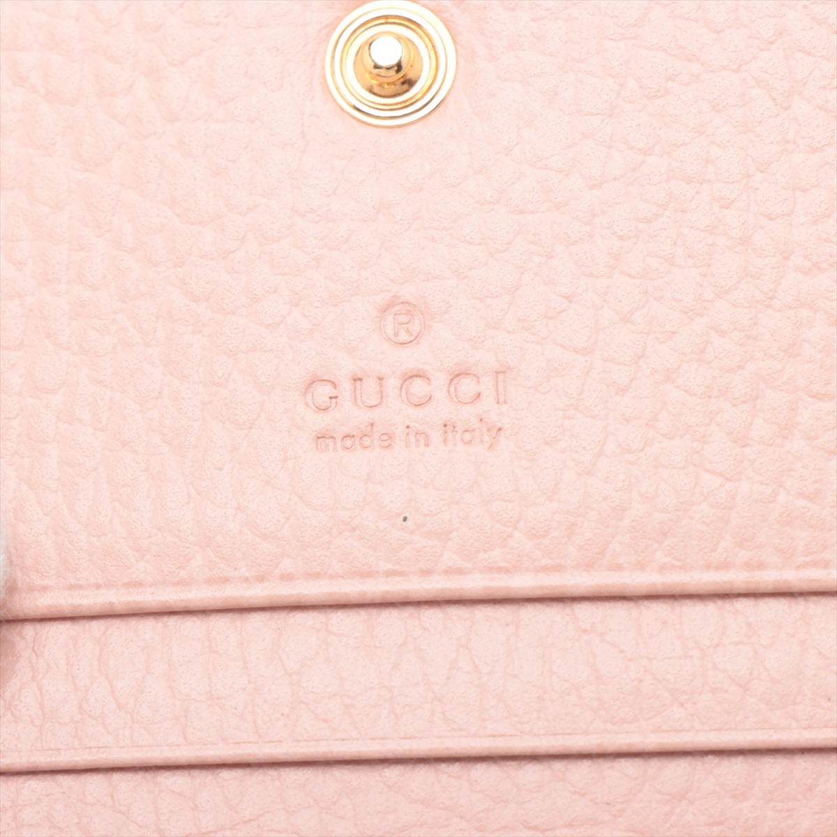 Gucci GG Marmont 456126 Leather Compact Wallet Pink Gucci