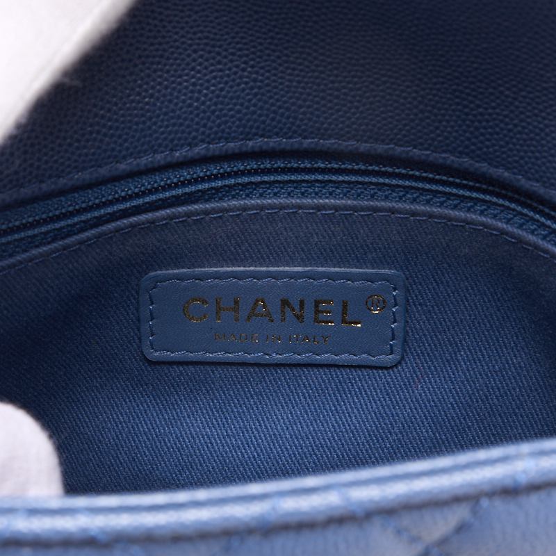 CHANEL Matrasse Coco Handle 2WAY Handbag Caviar S Blue  Handbag  Shoulder Bag Ladies Handbag Hybrid 【 Ship】 Ladies Handbag Ladies Handbag Ladies Handbag Ladies Handbags