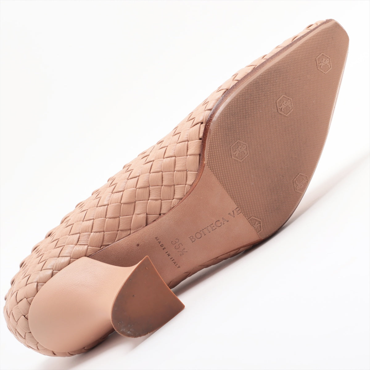 Bottega Veneta 皮革高跟鞋 35 1/2 米色 608850 Armond Interchart