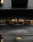 Saint Laurent Monogram Cabas Handbag 2WAY 472466 Black Leather  Saint Laurent
