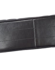Chanel 1994-1996 Vertical Stith Top Handle Bag Black Lambskin