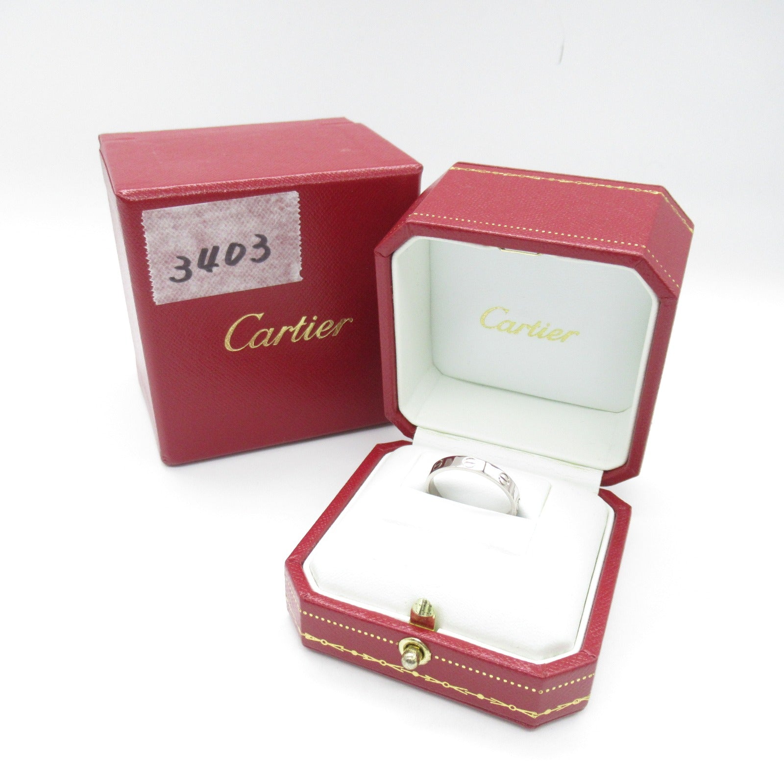 Cartier Cartier Mini-Love Ring Ring Jewelry K18WG (White G)   Silver B4085100