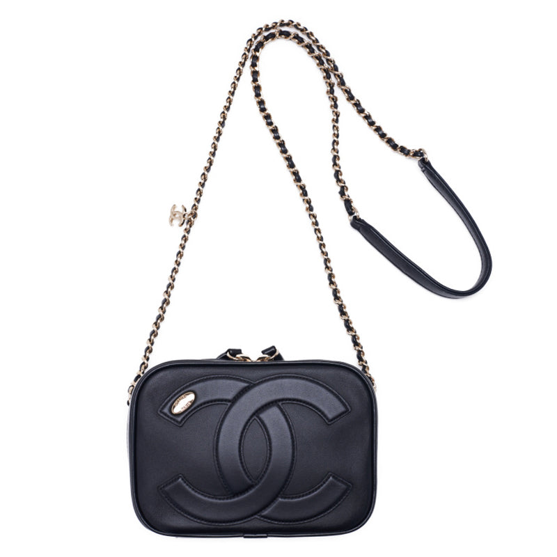 Chanel Matrasse Coco Round Fashner Chain Shoulder  Black  Shoulder Bag Mini Shoulder Bag  Shoulder Bag Hybrid 【 Ship】 Himalan Bookstore Online
