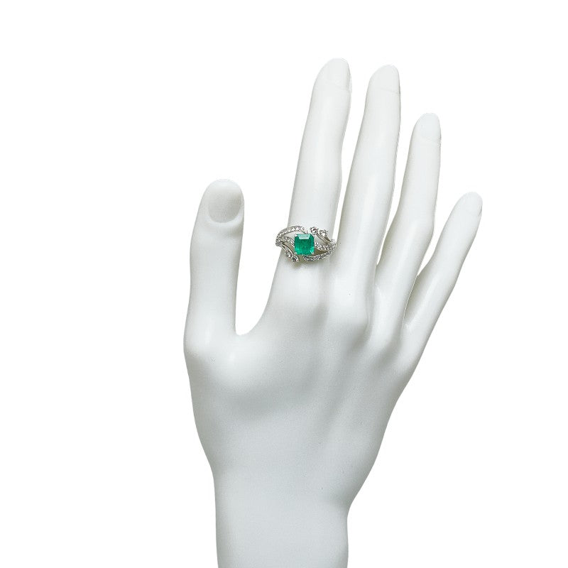 K18WG White G Emerald 1.354ct diamond 0.70ct Ring Ring  None. 15