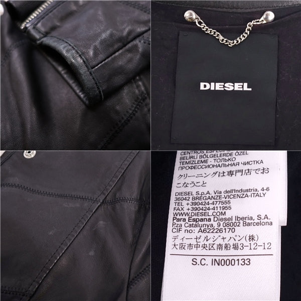 Diesel Jacket Single Lambskin Size Mens M Black