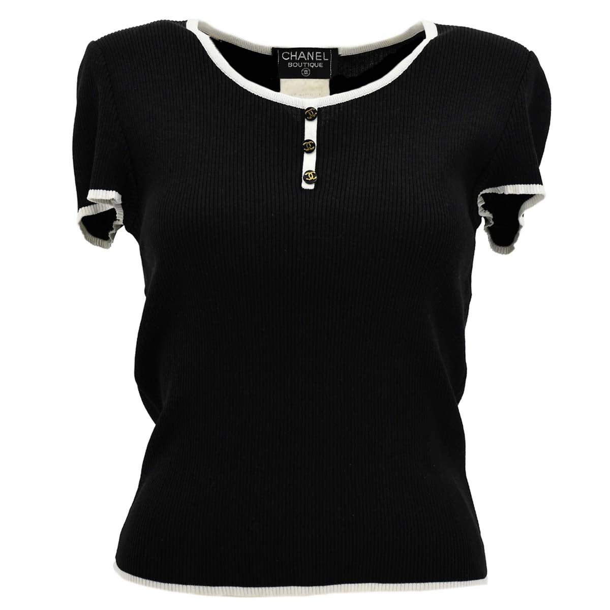 Chanel Spring 1995 T-shirt Black 95P 