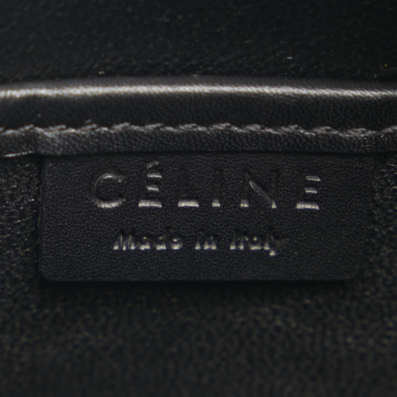 Celine Lugg Nano  Handbag 2WAY Navy Black White Canvas Leather  Celine