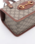 Gucci GG Supreme 2WAY Handbag Brown 645453