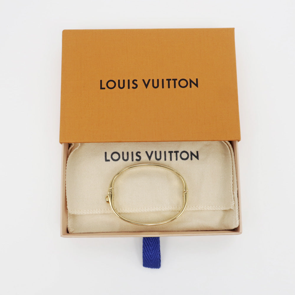 Louis Vuitton Ridge Bracelet Nanogram Strass M64860 G S Size Bungalow Accessories