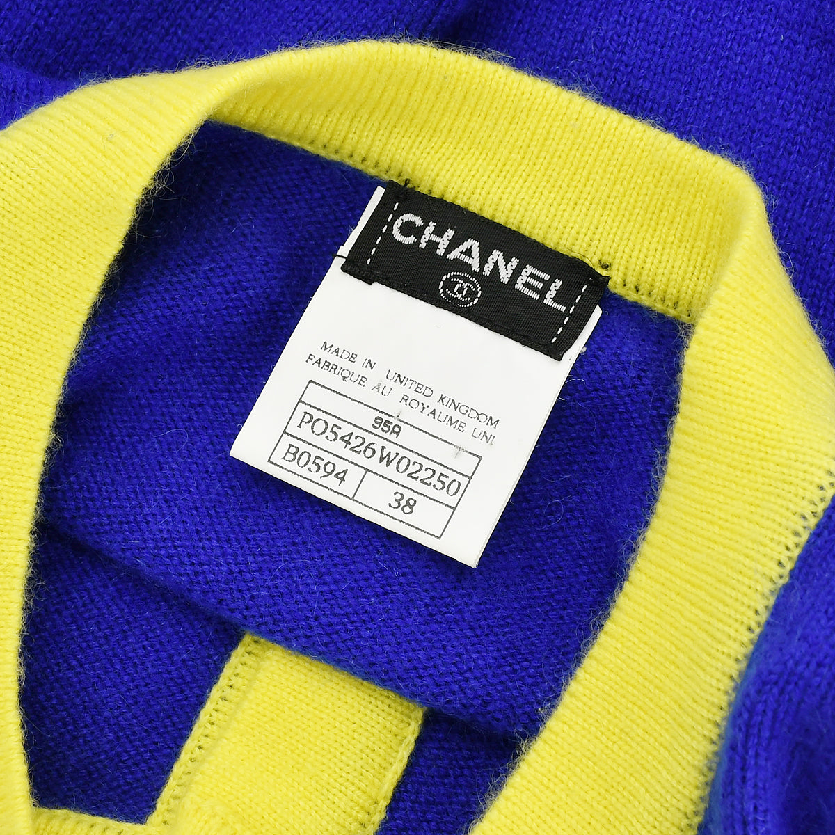 Chanel Cardigan Blue 95A 