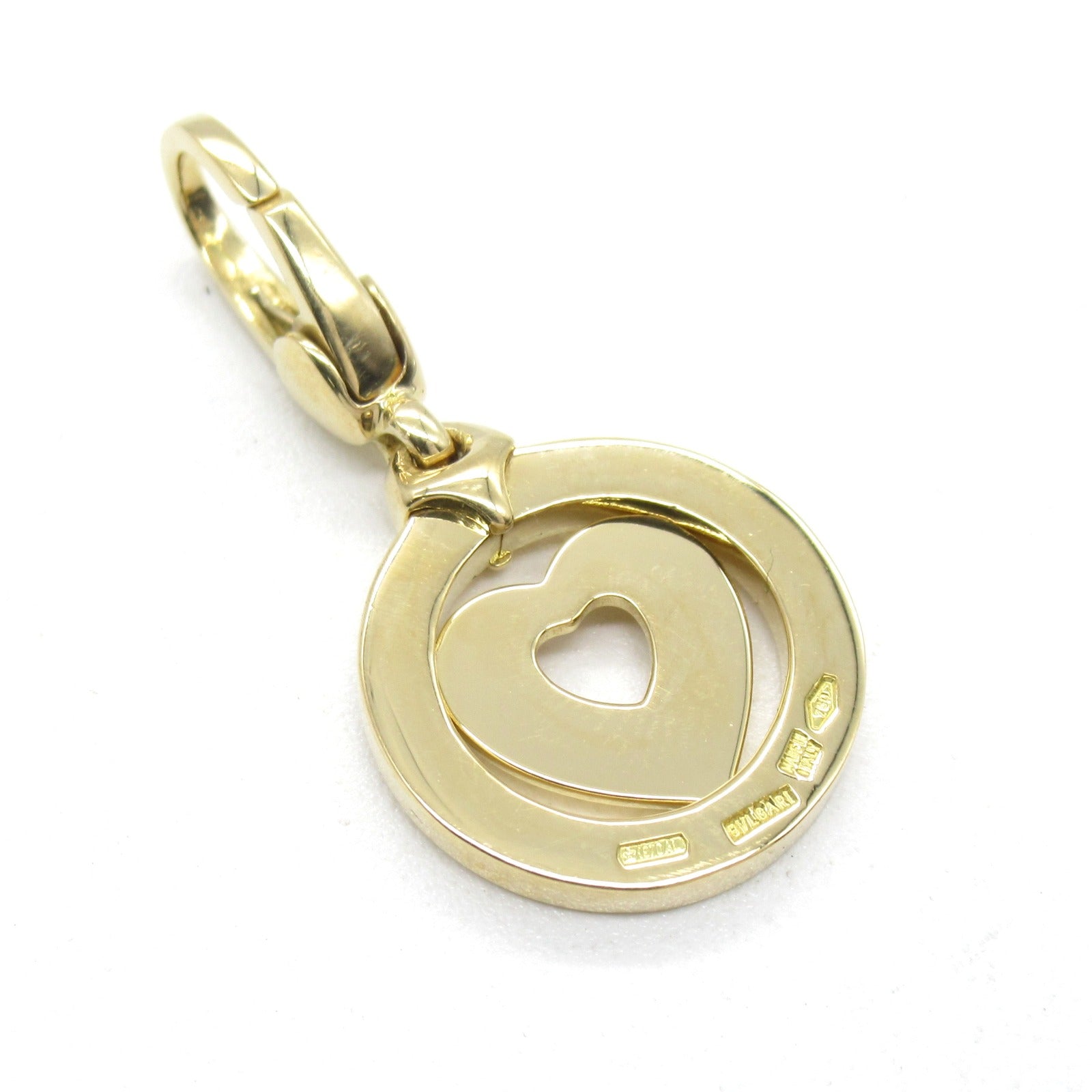 Bulgari BVLGARI Tondheart Charm Pendant Top Jewelry K18 (Yellow G)  Gold