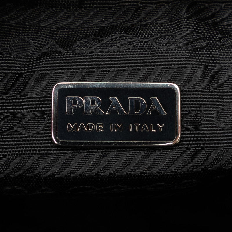 Prada Triangle Logo   Pouch MV599 Wine Red Nylon Leather  Prada