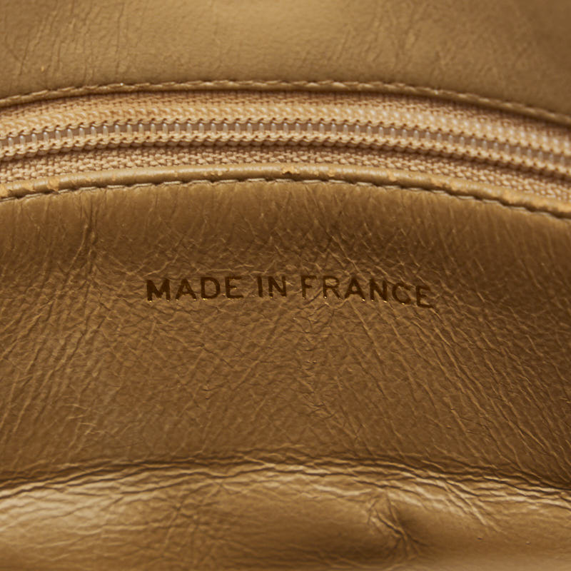 Chanel Matrasse Coco Handbag Beige Leather  Chanel