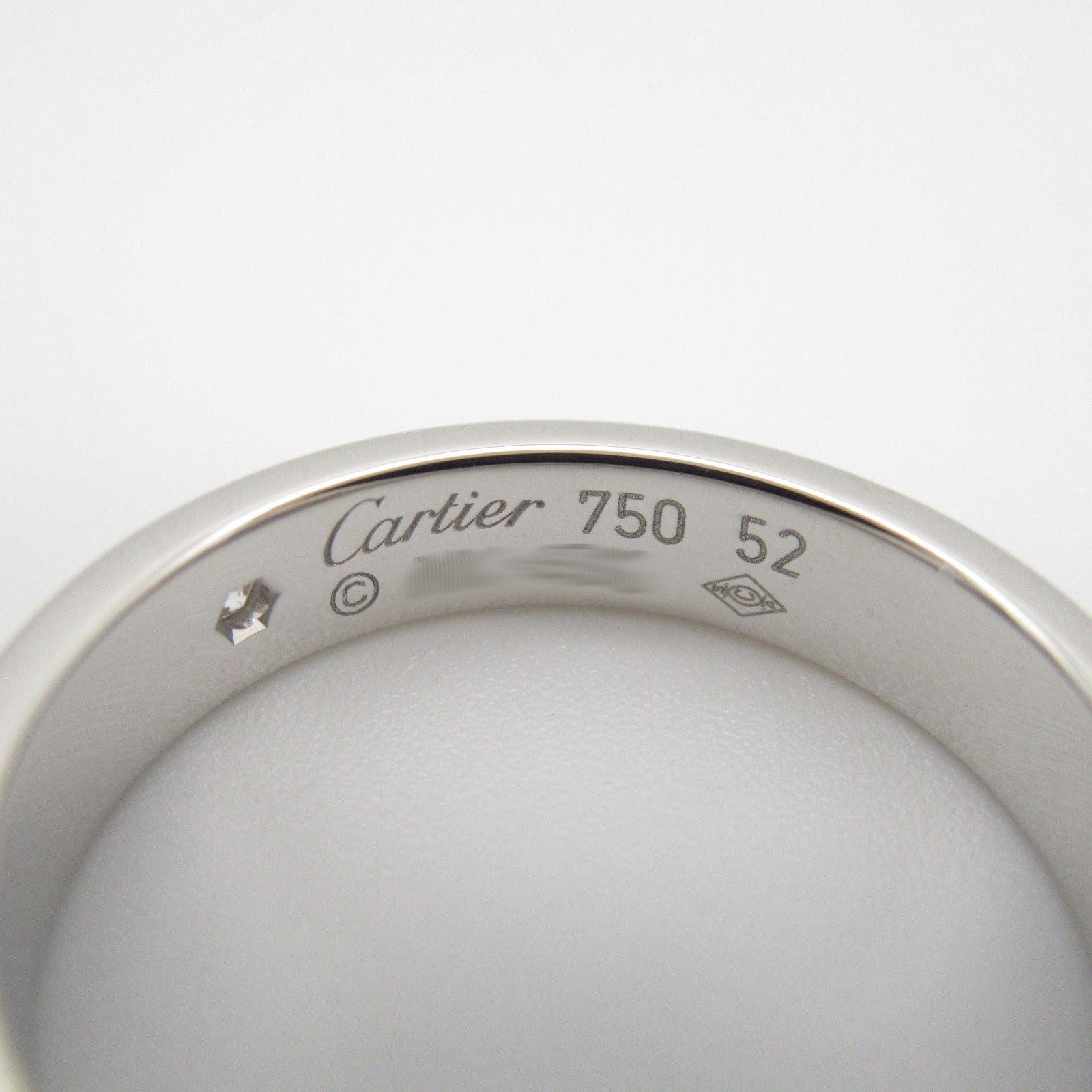Cartier Cartier 1P Ring Ring Ring Jewelry K18WG (White G) Diamond  Clear B4050500