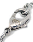 Chanel Silver Necklace Pendant Rhinestone 07V