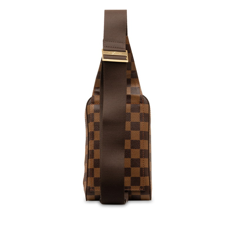 Louis Vuitton Damier Geronimous Body Bag Waist Bag N51994 Brown PVC Leather Mens LOUIS VUITTON