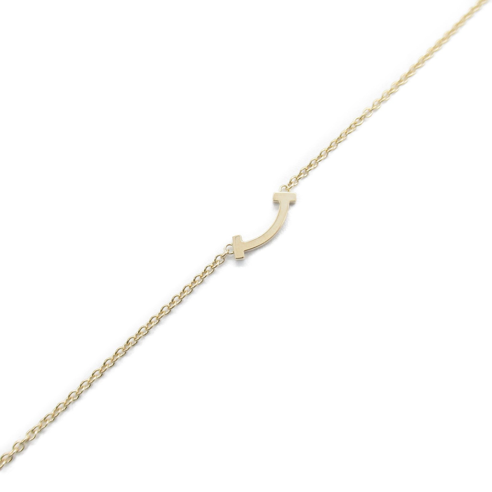 Tiffany&amp;Co T Smile Micro Bracelet Bracelet Accessories K18PG (Pink G)  Gold