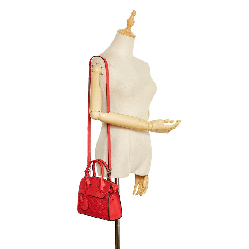 Louis Vuitton Monogram Implant Punch Mini Handbag Shoulder Bag 2WAY M41747 Poppetal Leather  Louis Vuitton