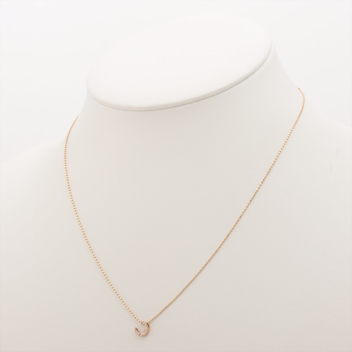 Agat diamond necklace K10 (YG) 1.2g 0.033 E