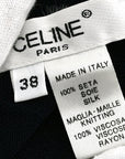 Celine logo print silk T-shirt 