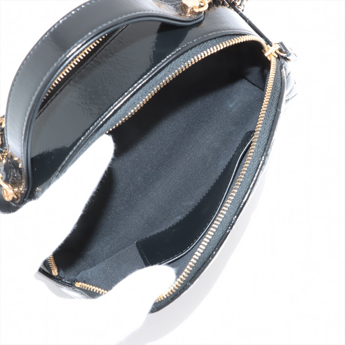 Chanel Matrasse Patent Leather 2WAY Shoulder Bag Black G  AP3587