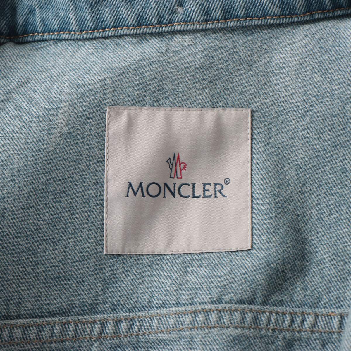 Moncler 23  Cotton x Nylon Denim Jacket 1  Blue Melissa J10931A00114