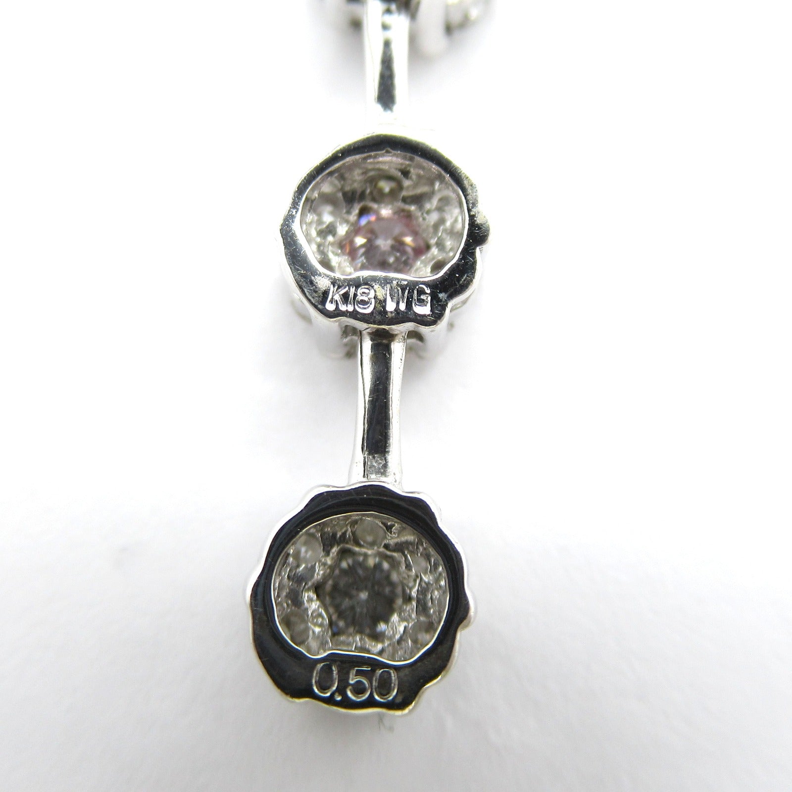 Jewelry Diamond Jewelry K18WG (White G) Diamond  Pink / Clear Diamond 4.0g