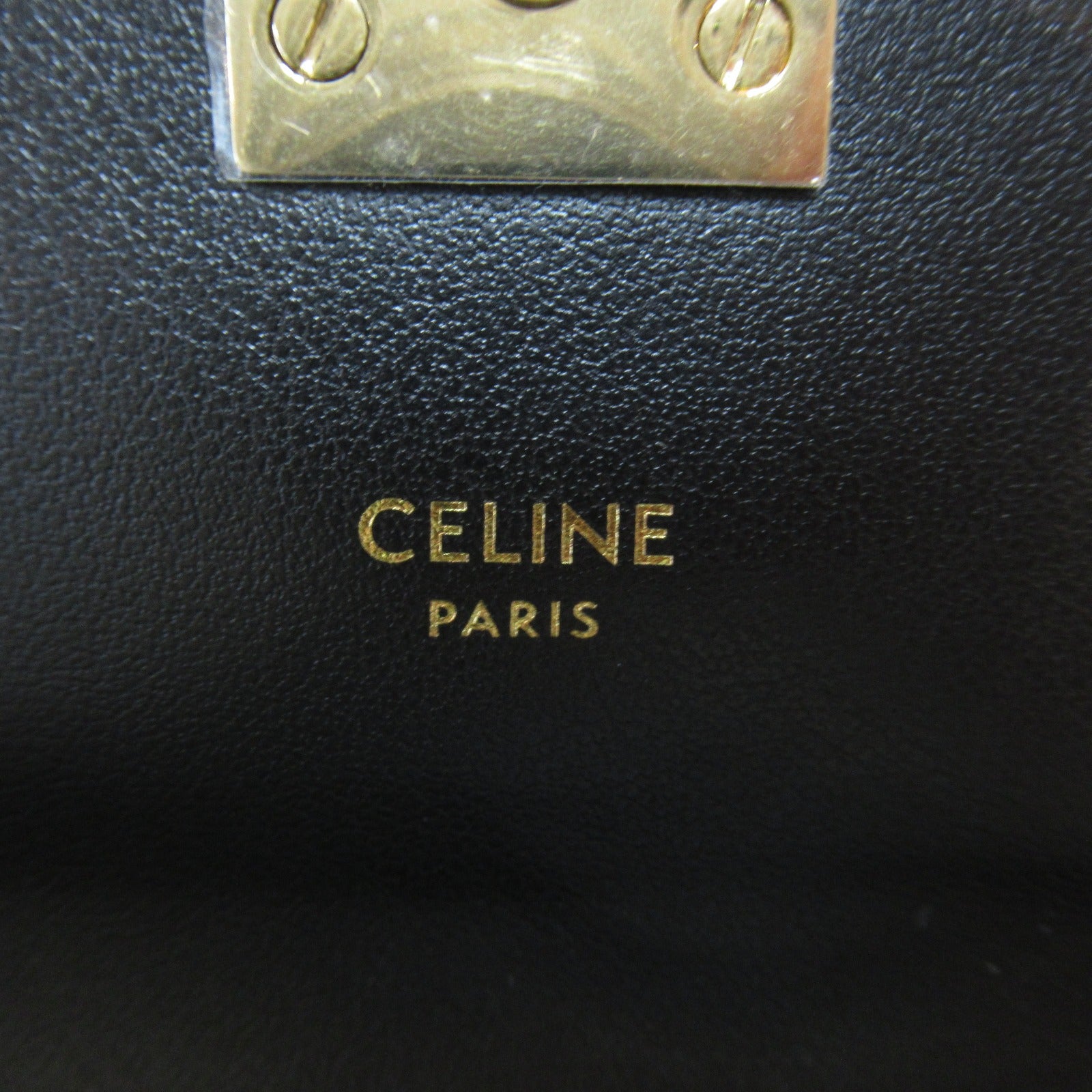 Seline Celine Leather  Black 10C543BLJ38NO