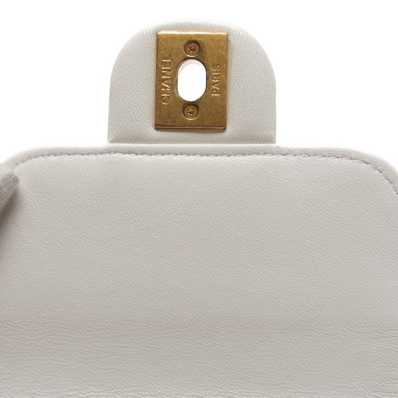 CHANEL 【CHANEL】Mini Trace Pearl Chain Sder  White  Shoulder Bag Mini Shellder Bag  Bag Hybrid 【 Ship】