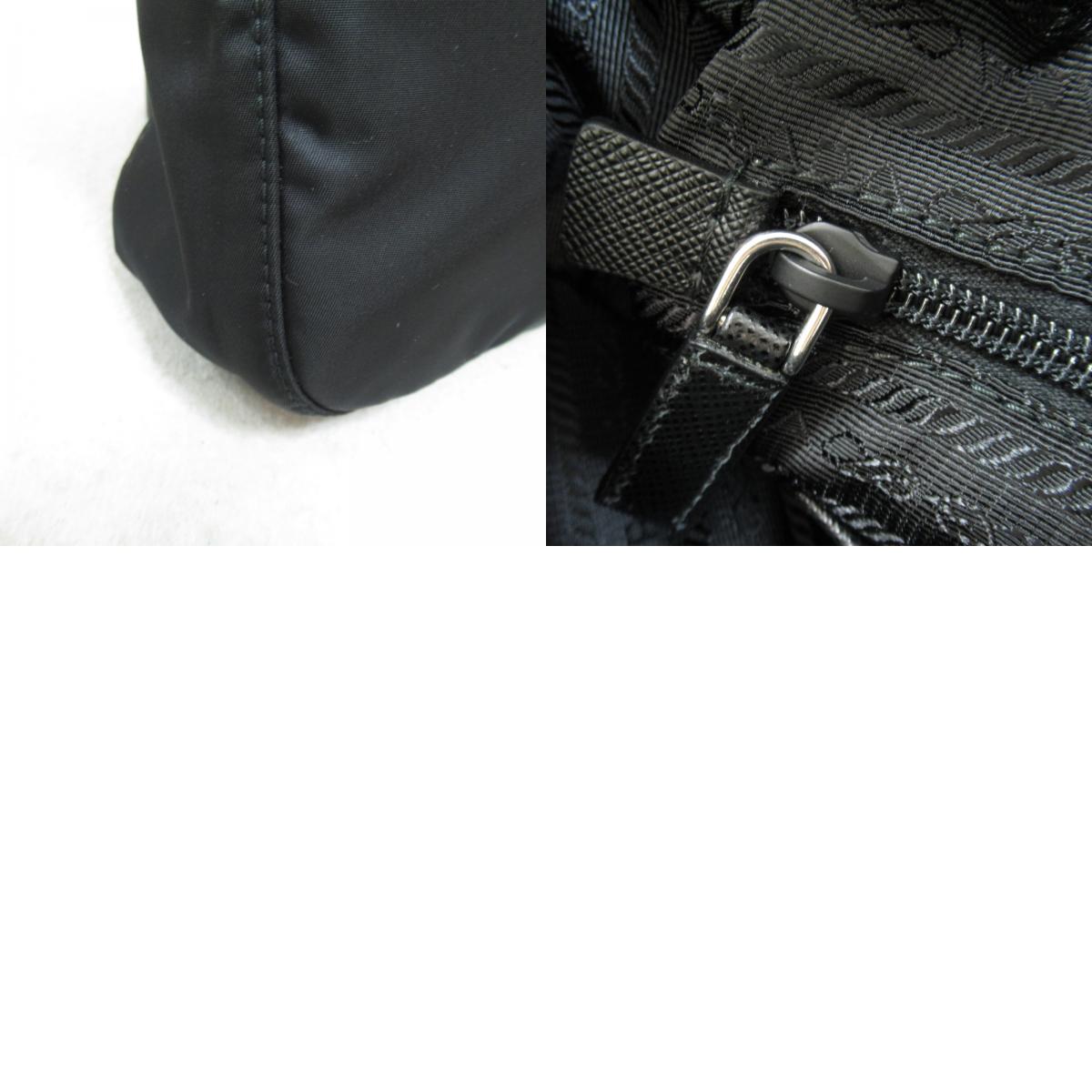 Prada Shoulder Bag Nylon  Black 1BC421