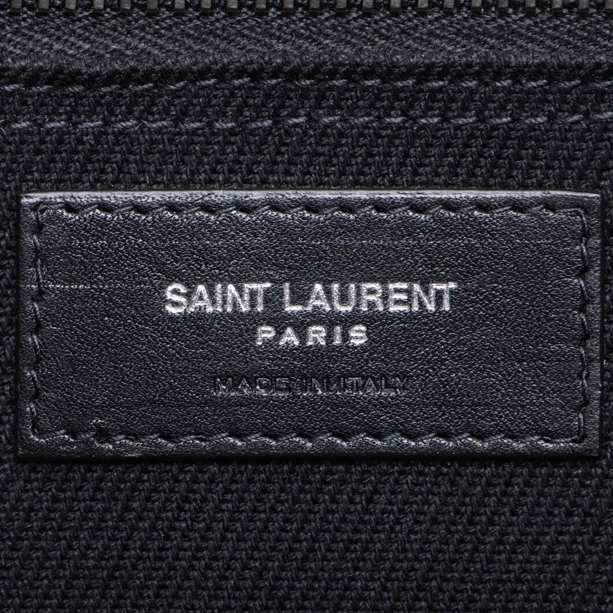 Saint Laurent  Livgorch canvas x leather Tote bag black 632539
